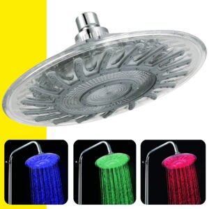 Regadera Cabezal De Ducha Con Luz Led