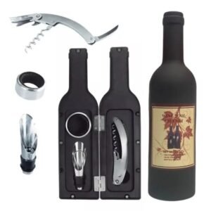 Kit de vino de 4 piezas Botella