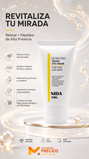 Crema  NIDA 30ml - Antiedad Multifuncional con Retinal y Péptidos